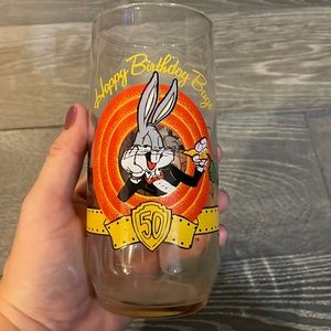 Happy 50th Birthday Bugs Bunny glass